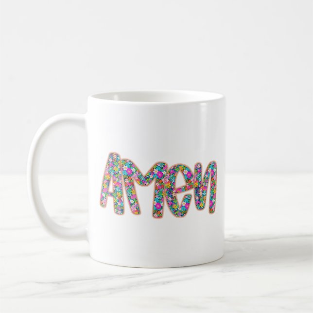 Mug Floral Amen (Gauche)