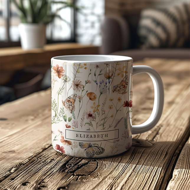 Mug Floral Boho (Boho Floral Mug
)