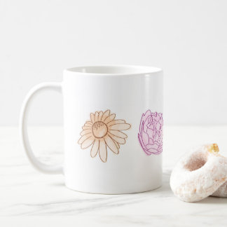 Mug floral coloré