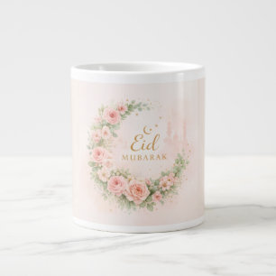 Mug Floral Eid Mubarak – Cadeau Islamique Rose Pâl