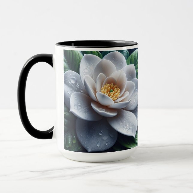 Mug Floral Gardenia blanc (Gauche)