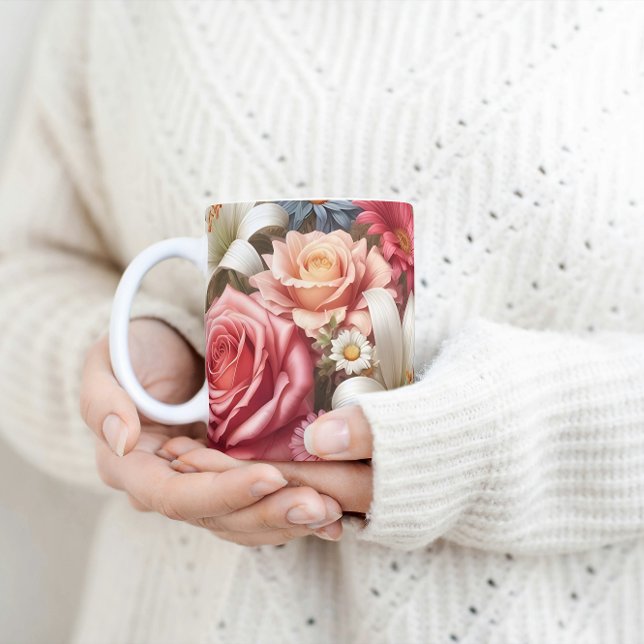 Mug Floral Medley Fleurs vibrantes et beauté botanique (Créateur téléchargé)