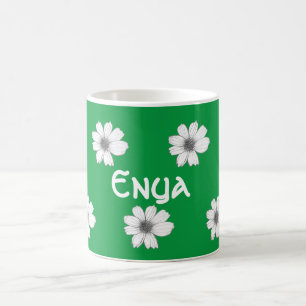 Mug Floral Nom personnalisé Irish Green