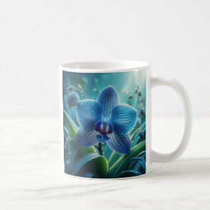 Mug Floral orchidée bleue