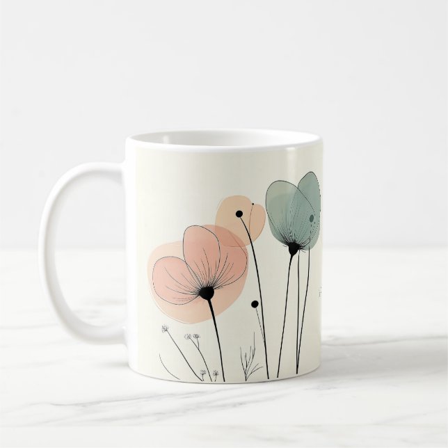 Mug floral personnalisé pour maman - Gratitude dou (Gauche)