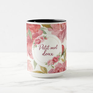 Mug floral Petit mot doux