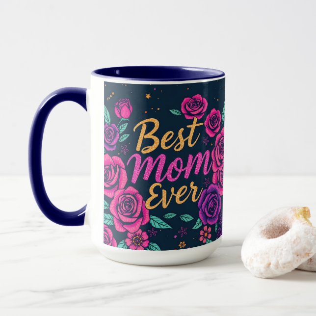 Mug Floral Populaire Collection Cadeaux de Luxe (Avec donut)