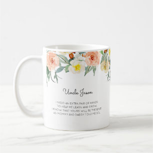 Mug Floral Rose Serez-Vous Ma Proposition De Parrain