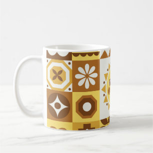 Mug Floral scandinave : Carte Vintage Abstraite.
