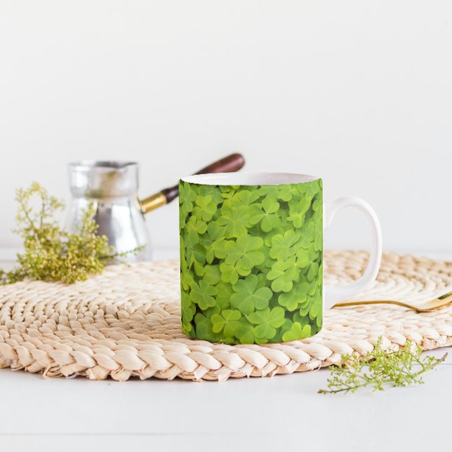 Mug Floral Shamrock vert Plante (In Situ Table)