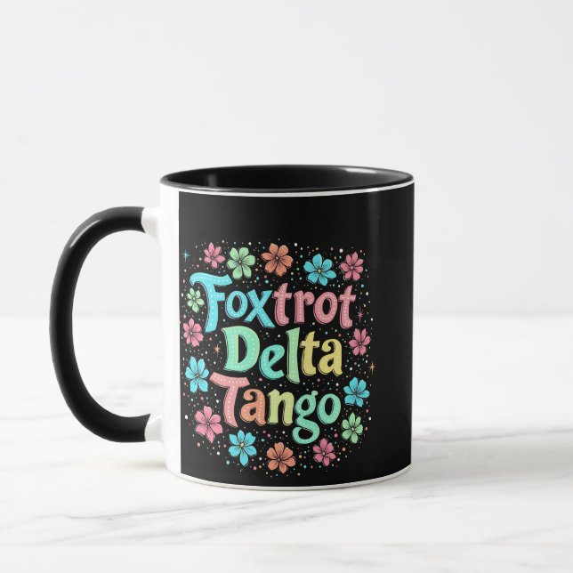 Mug Floral Subtle Anti Trump 8647 Anti Maga (Gauche)