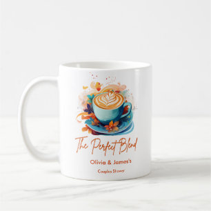 Mug Floral The Perfect Blend Mariage Couple Shower