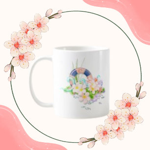 Mug Floral Vintage été mer Océan Plage tropicale