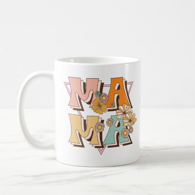 Mug Floral Vintage Mama (Gauche)