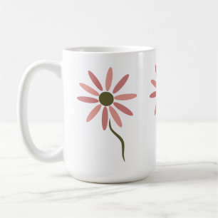 Mug Flore funky - conception de fleurs abstraites styl