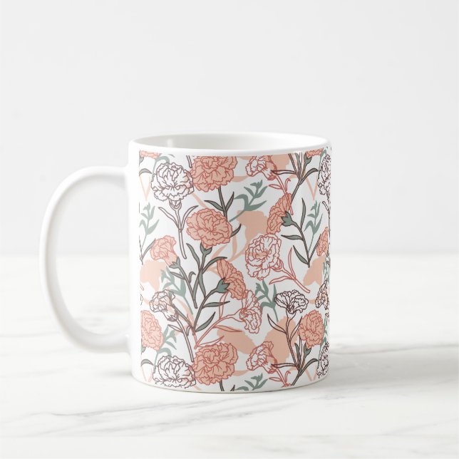 Mug Flore inspirée par la nature : Motif de fleurs de  (Gauche)