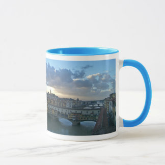 Mug Florence - coucher du soleil, ponts de rivière de