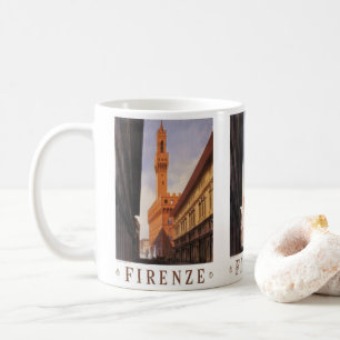 Mug Florence, Florence, Palazzo Vecchio, Italie Vintag