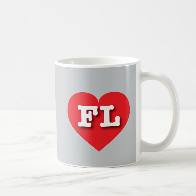 Mug Florida Red Heart - J'aime FL (Droite)