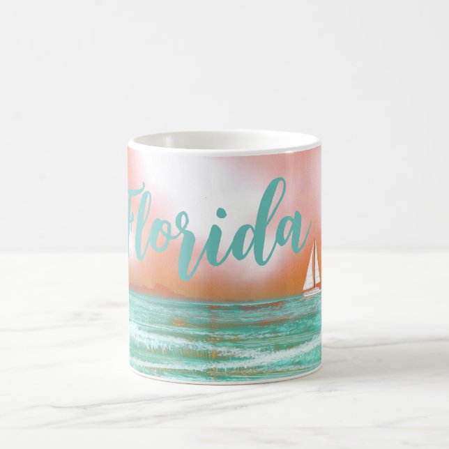 Mug Floride Bateau à voile (Centre)