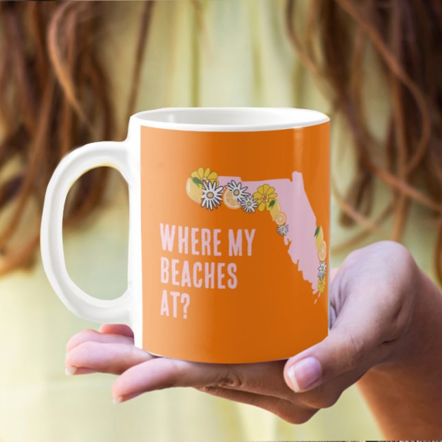 Mug Floride Où Mes Plages Personnalisées  (Créateur téléchargé)