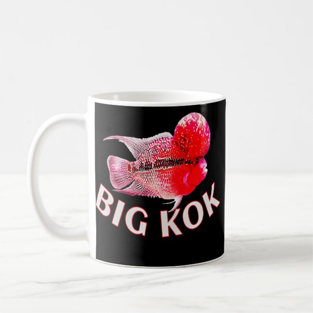 Mug Flowerhorn Cichlid Big Kok Joke Funny Monster (Gauche)