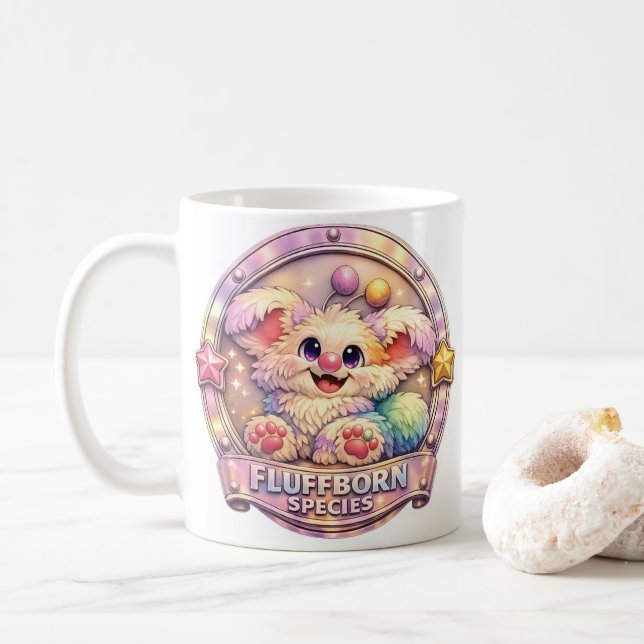 Mug Fluffy et Fuzzy - Espèces Fluffborn (Avec donut)