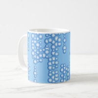 Flux de bulles, tons bleu clair