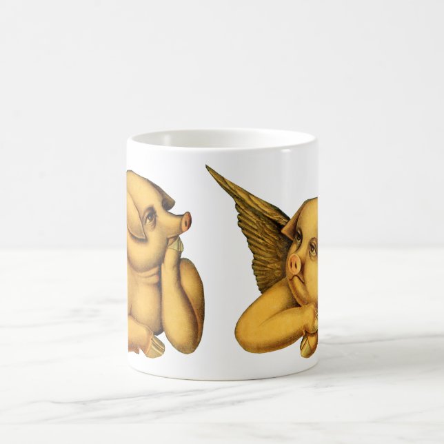 Mug Flying Angel Pigs with wings Imaginaire Animaux Ar (Centre)
