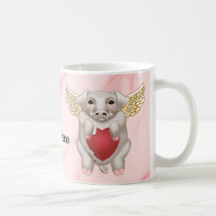 Mug Flying Pig Love