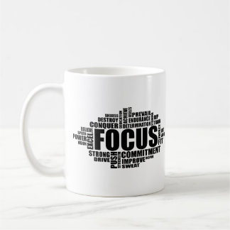 Mug FOCUS – Word Cloud Motivational Design