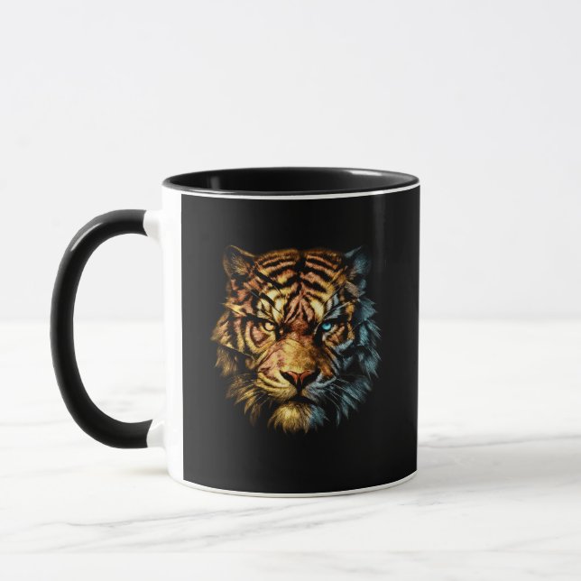 Mug Focused Strength Tiger – Power Under Pressure Art (Gauche)