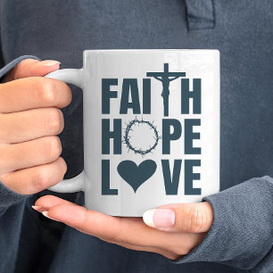 Mug Foi Espoir Aimer Jésus Religion chrétienne