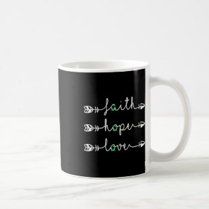 Mug Foi Espoir Amour Ruban Vert Maladie Rénale Sensibi