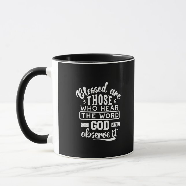 Mug Foi et obéissance – Écriture inspirante (Gauche)