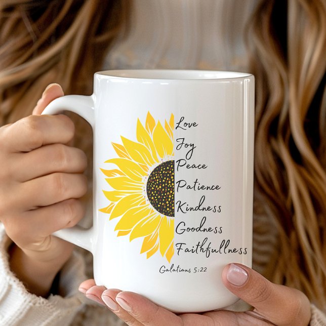 Mug Foi et tournesol (Créateur téléchargé)