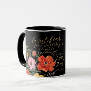 Mug Foi florale - ne craignez pas, parce que je suis