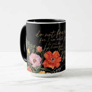 Mug Foi florale - ne craignez pas, parce que je suis