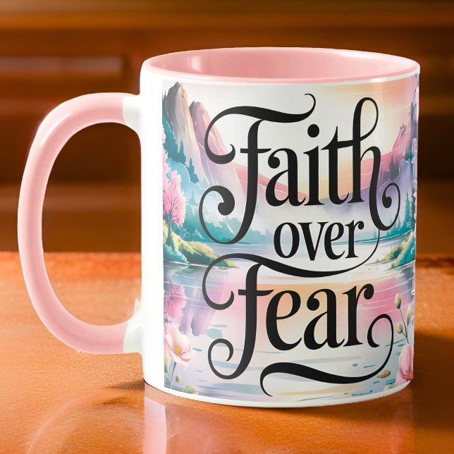Mug Foi personnalisée sur la peur Femmes chrétiennes (Créateur téléchargé)