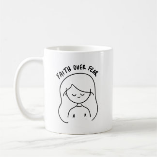 Mug Foi sur la peur - Message Inspirant et Positif