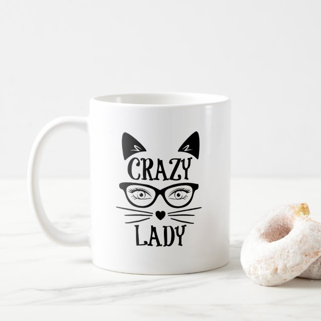 Mug Folle de chats (Avec donut)