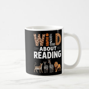 Mug Folle de lecture amateur de livres rétro sur les a