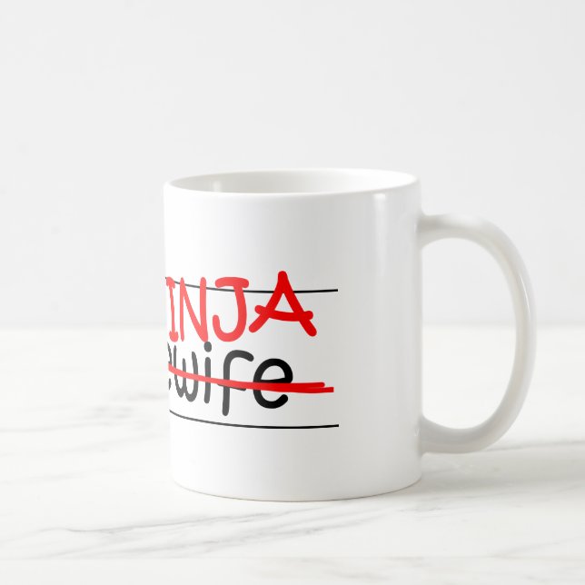 Mug Fonction Ninja - femme au foyer (Droite)