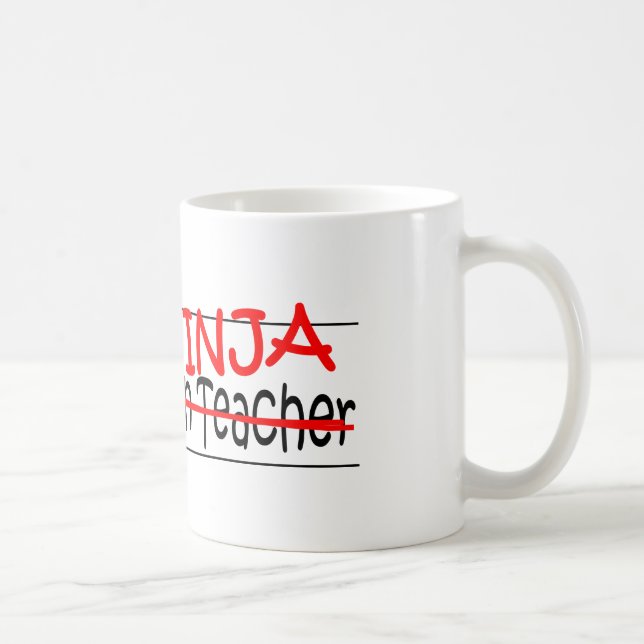 Mug Fonction Ninja - jardin d'enfants Tchr (Droite)