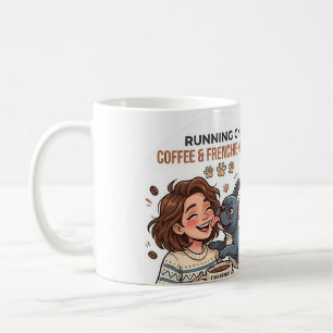 Mug Fonctionne Au Café Et Aux Bisous De Bouledogue Fra