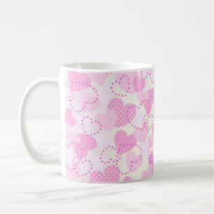 Mug Fond de coeurs roses pour la Saint-Valentin-38923