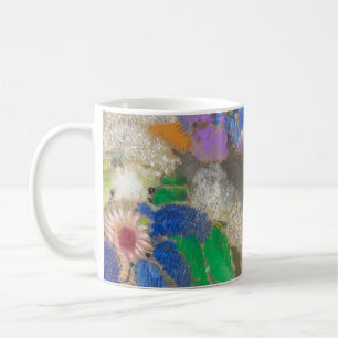 Mug Fond de fleurs abstraites d'Odilon Redon.