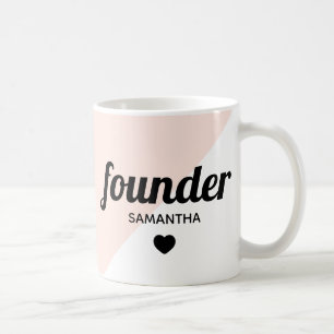 Mug Fondateur personnalisé chef professionnel moderne