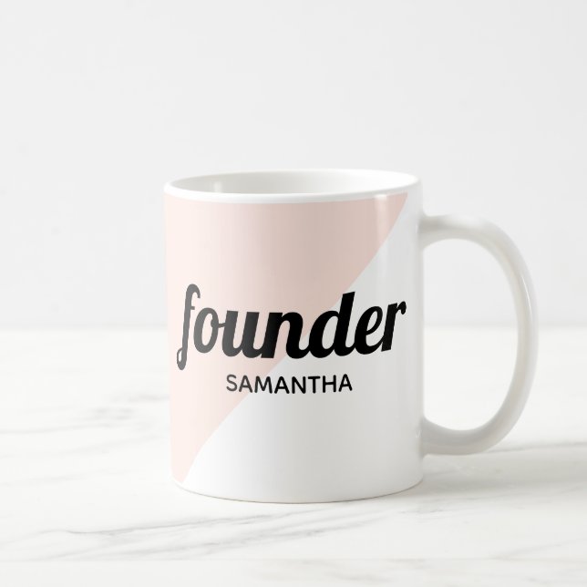Mug Fondateur professionnel moderne personnalisé (Droite)