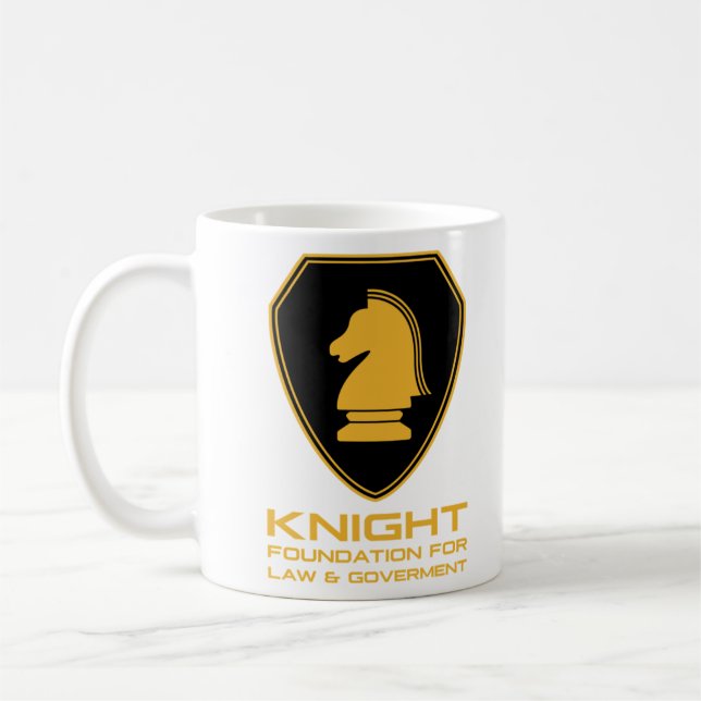 Mug Fondation Knight pour le droit et le gouvernement  (Gauche)